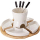 Excellente fondue au chocolat pour 4 personnes, 11 pièces en porcelaine