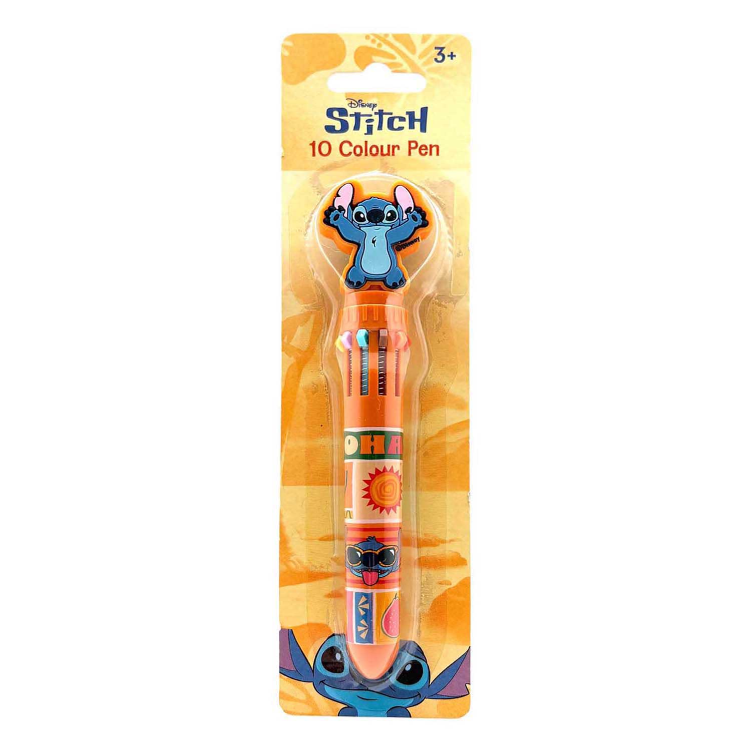 Stylo de couleur Stitch 10 avec topper
