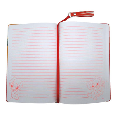 Carnet Stitch pastèque pailletée