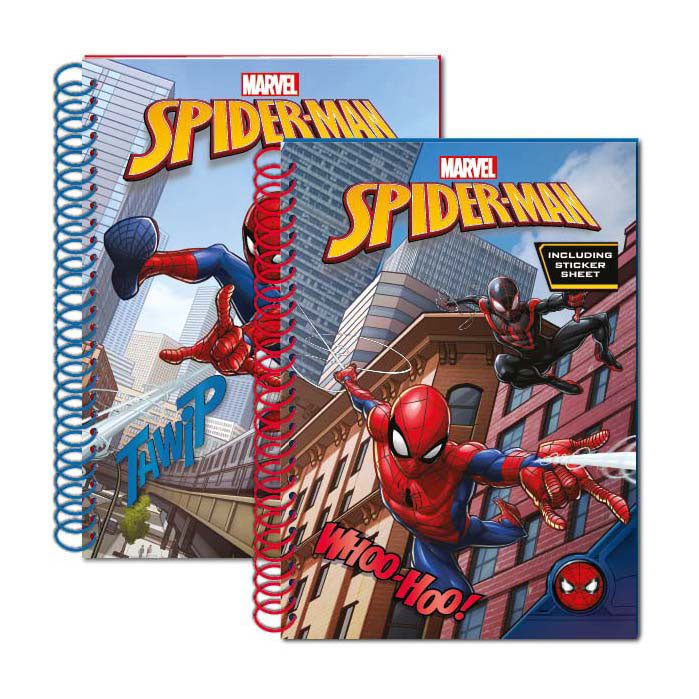 Carnet de paillettes Spiderman