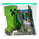 Trousse à crayons en forme de Minecraft remplie