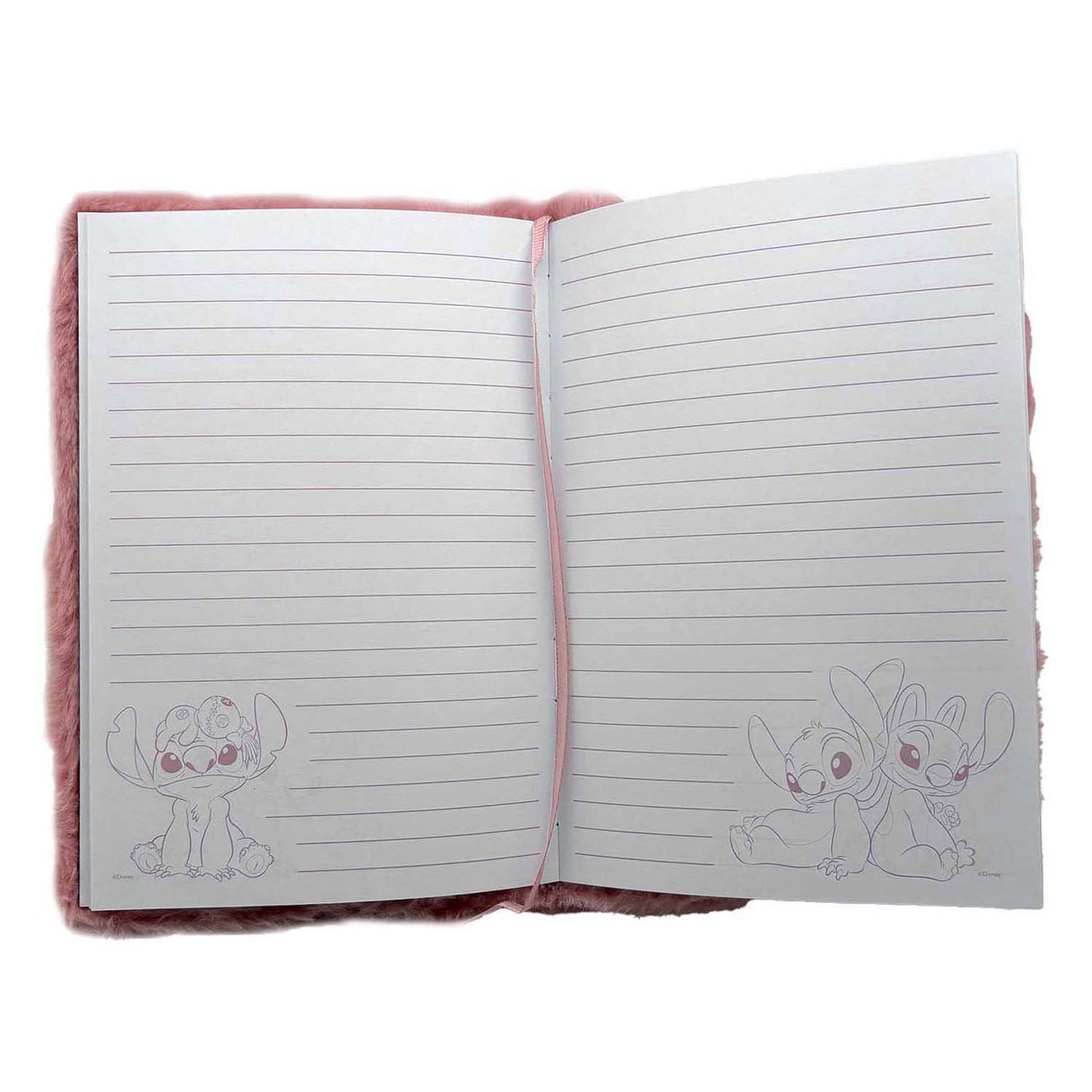 Carnet en peluche Stitch