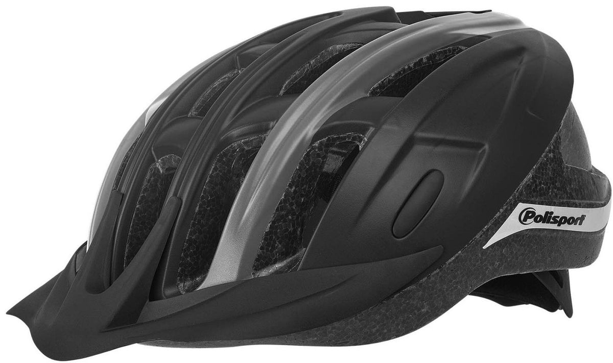 Polispgoudt Ride dans le casque de vélo M 54-58 cm Gray noir