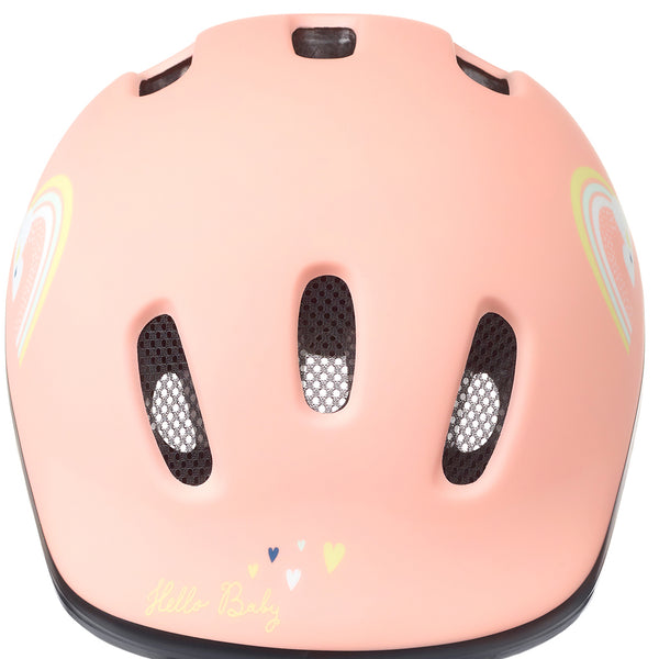 Polisport casque bébé happy rainbow xxs 44-48 cm rose