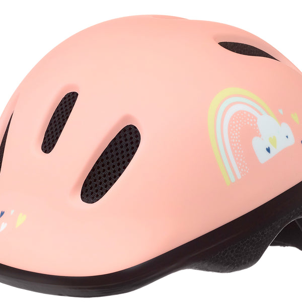 Polisport casque bébé happy rainbow xxs 44-48 cm rose