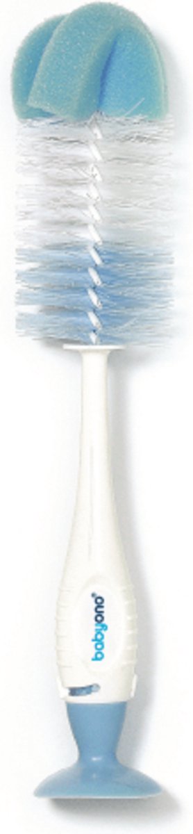 Babyono baby ono goupillon blanc bleu avec ventouse éponge 728 01