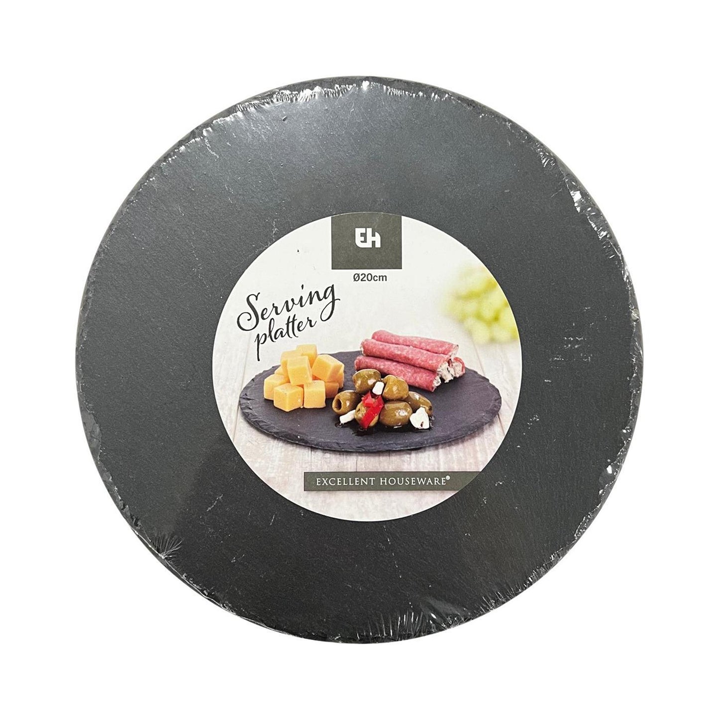 Plateau de service Excellent Houseware en ardoise ø20cm