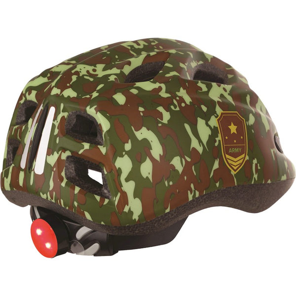 Polisport juniGoud casque de vélo s 52-56cm armée avec lumière LED