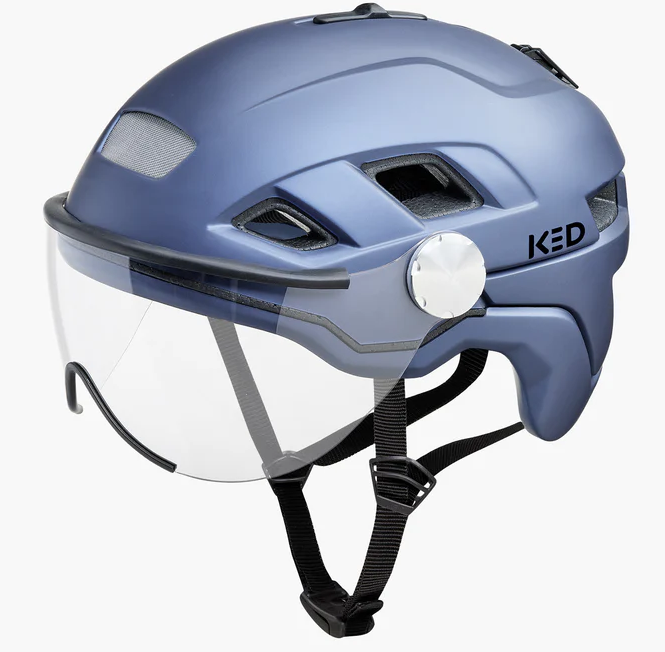 Casque de vélo Ked B-Vis X-Lite M (52-58cm) -Blue Metallic Matt