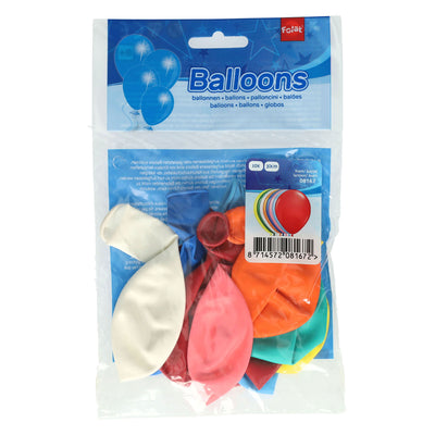 FOLAT BV COLORED BALLOONS, 10ST.