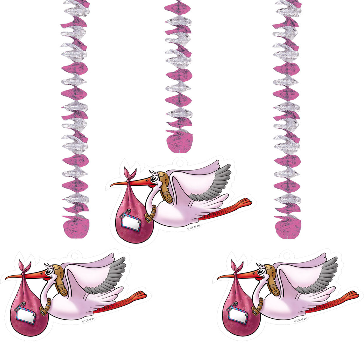 FOLAT BV Pink Hanging Decoration, 3rd.