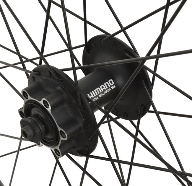 Roue avant 28 shimano 6 boulons deore hb-m525 ryde zac 2000 sur mesure