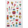 Creativ company autocollants pailletés, anniversaire, feuille 10x16 cm, 1 feuille