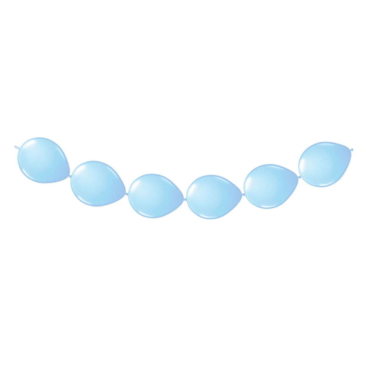 Ballons à bouton bleu clair, 8e.