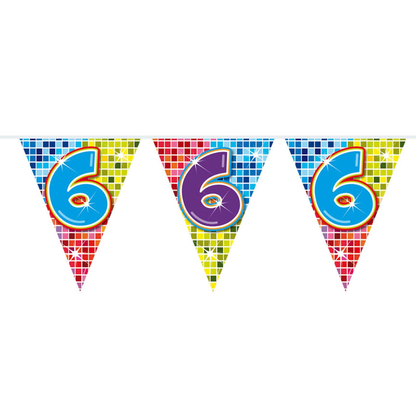 Mini Flag Line blocks 6 ans, 3mtr.