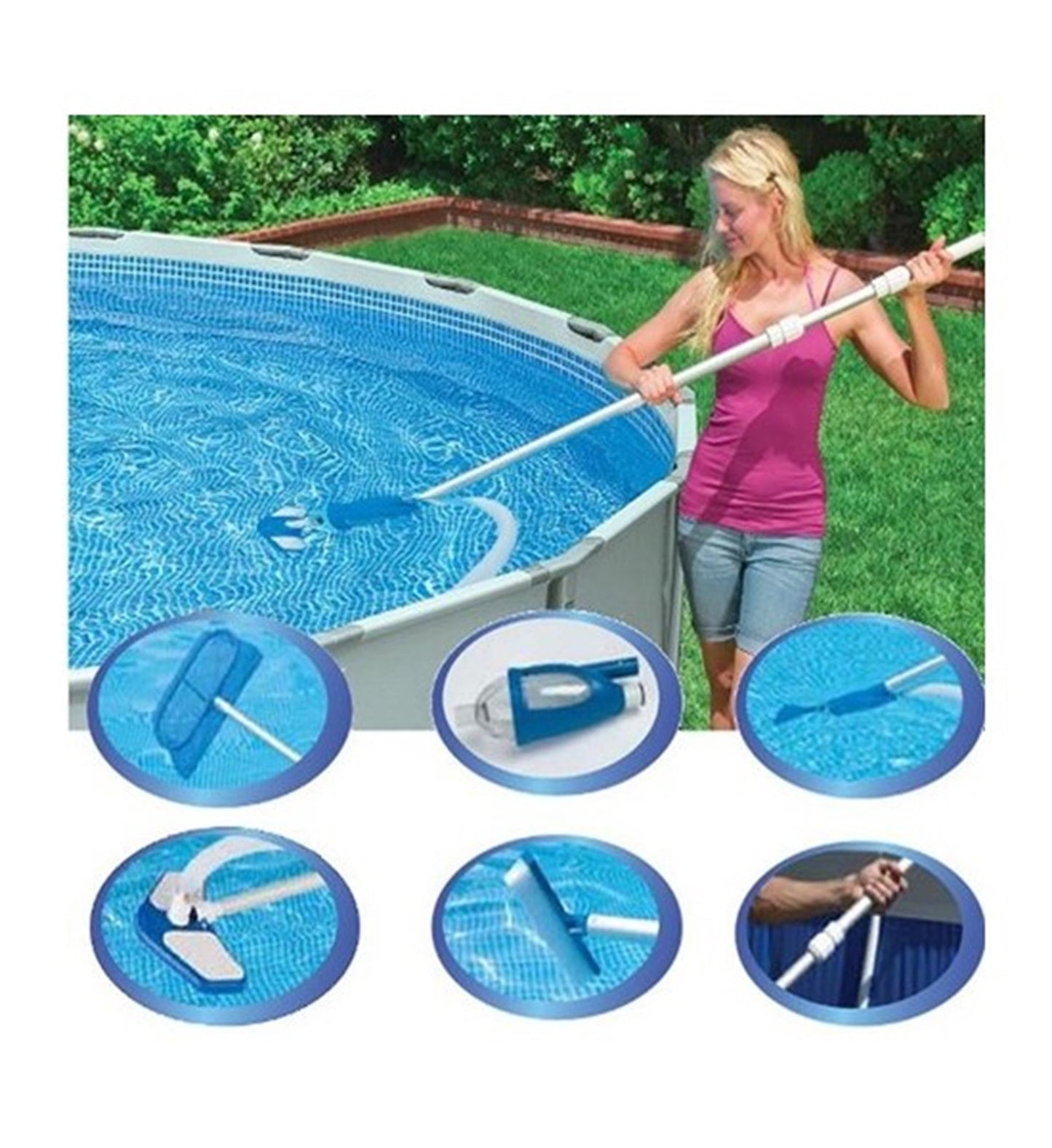 Ensemble d'entretien de la piscine Intex Deluxe