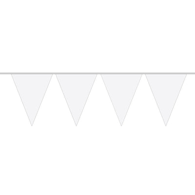 Ligne de drapeau xl blanc, 10mtr.