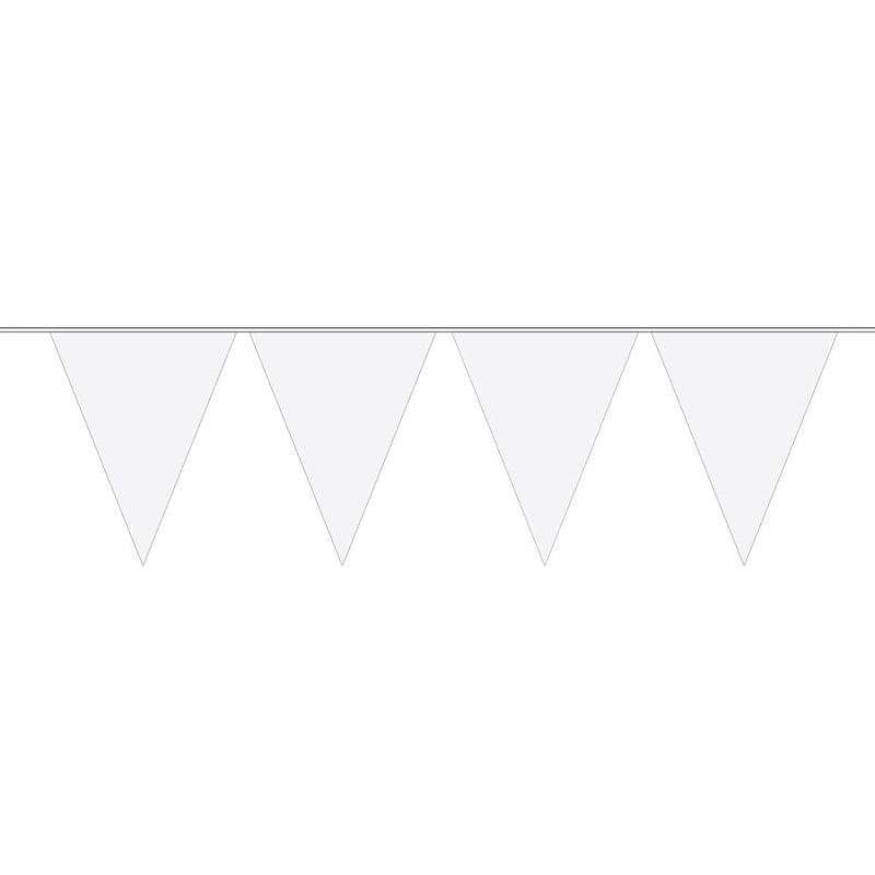 Ligne de drapeau xl blanc, 10mtr.