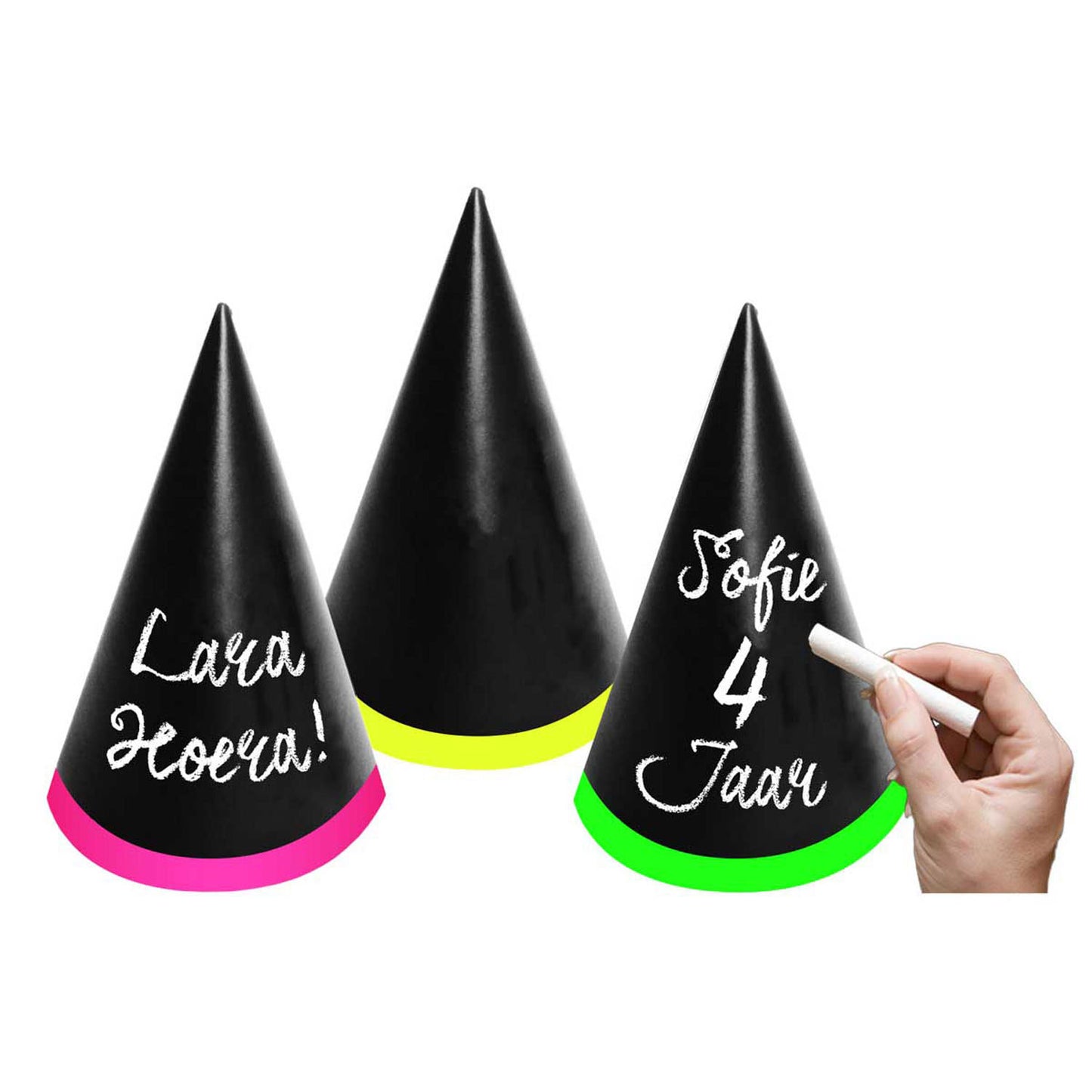 Chapeaux de fête en écriture, 6e.