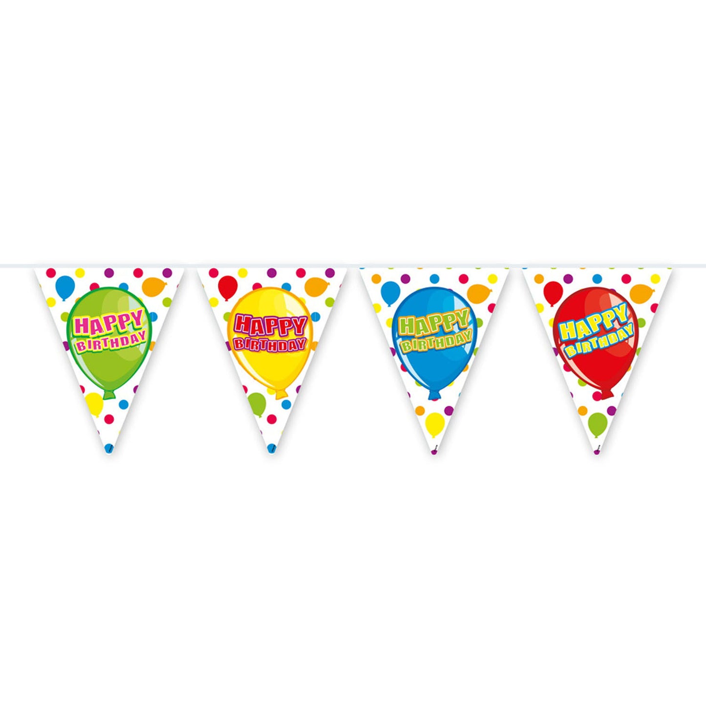 Ligne de drapeau joyeux anniversaire, 6mtr.