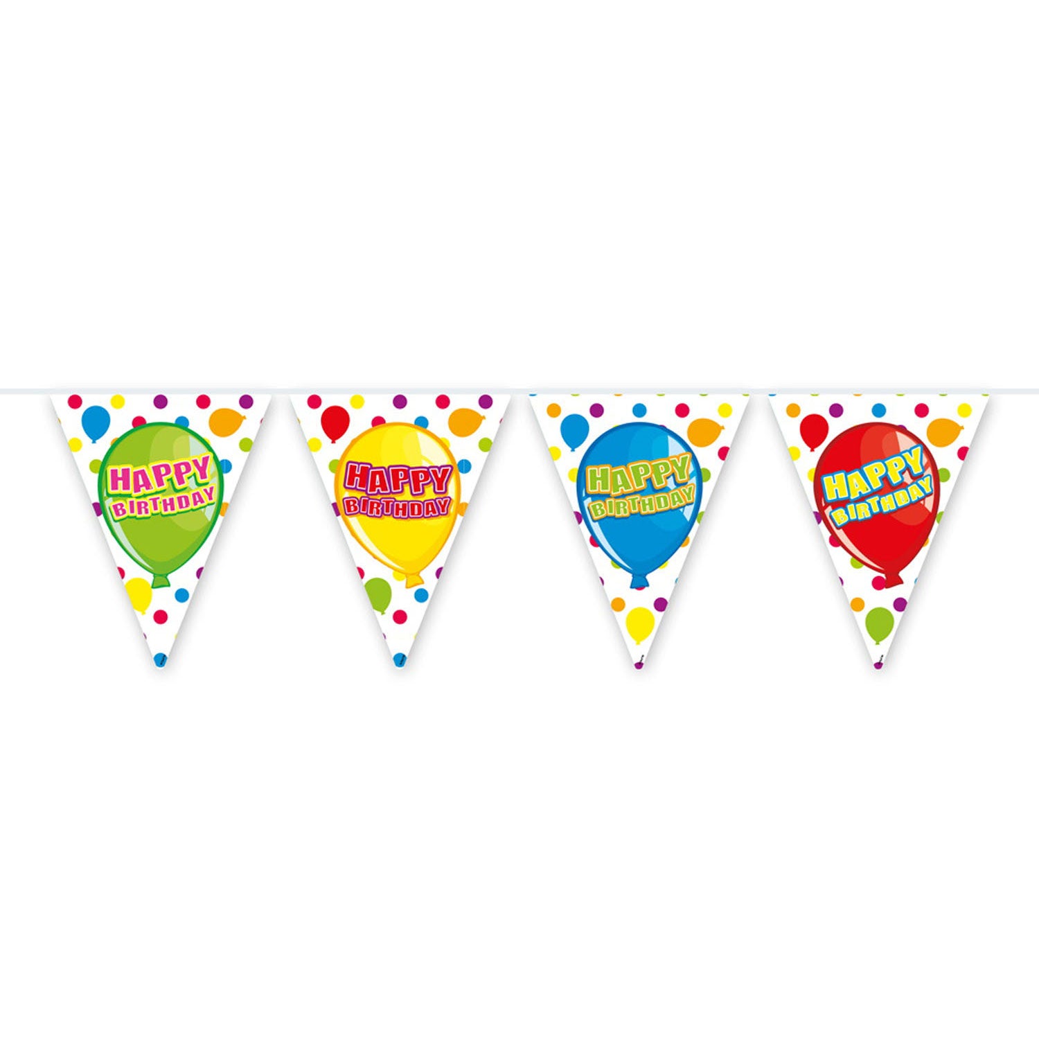 Ligne de drapeau joyeux anniversaire, 6mtr.
