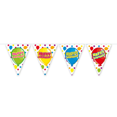 Ligne de drapeau joyeux anniversaire, 6mtr.