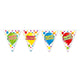 Ligne de drapeau joyeux anniversaire, 6mtr.