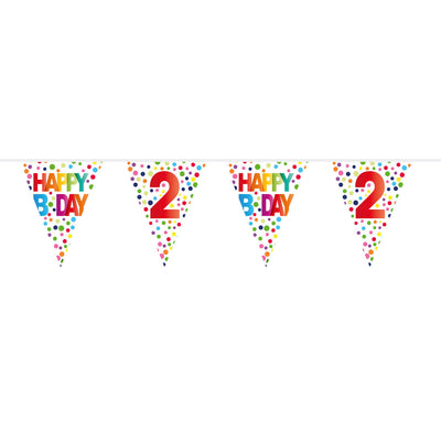 Flag Line Confetti 2 ans, 10mtr.