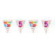 Confettis de ligne de drapeau 5 ans, 10mtr.