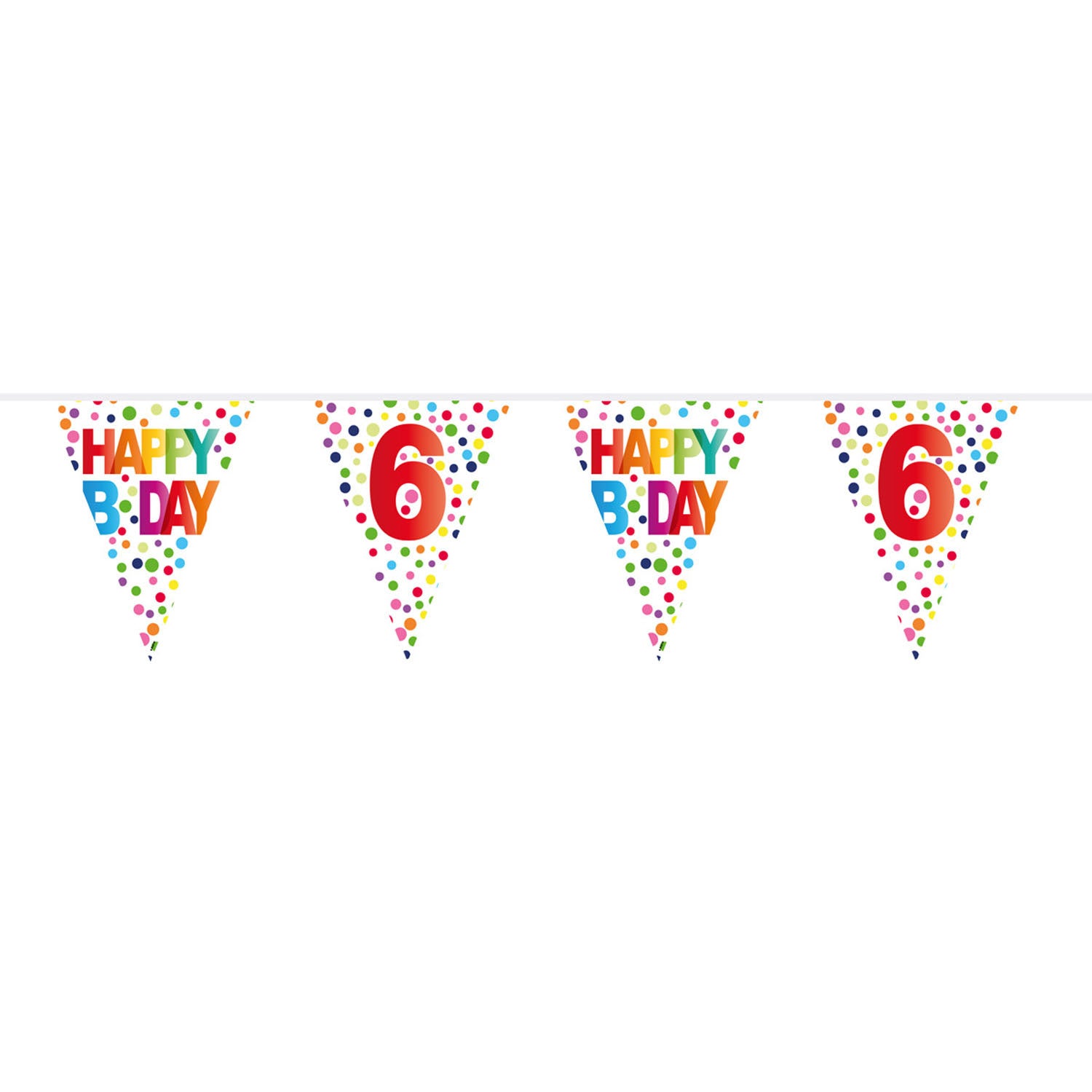 Confetti de lignes de drapeau 6 ans, 10mtr.