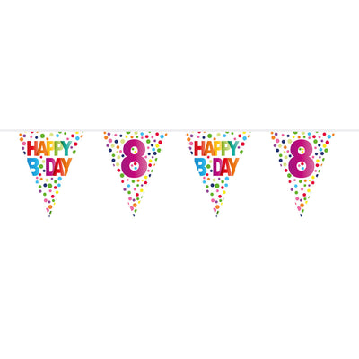 Flag Line Confetti 8 ans, 10mtr.