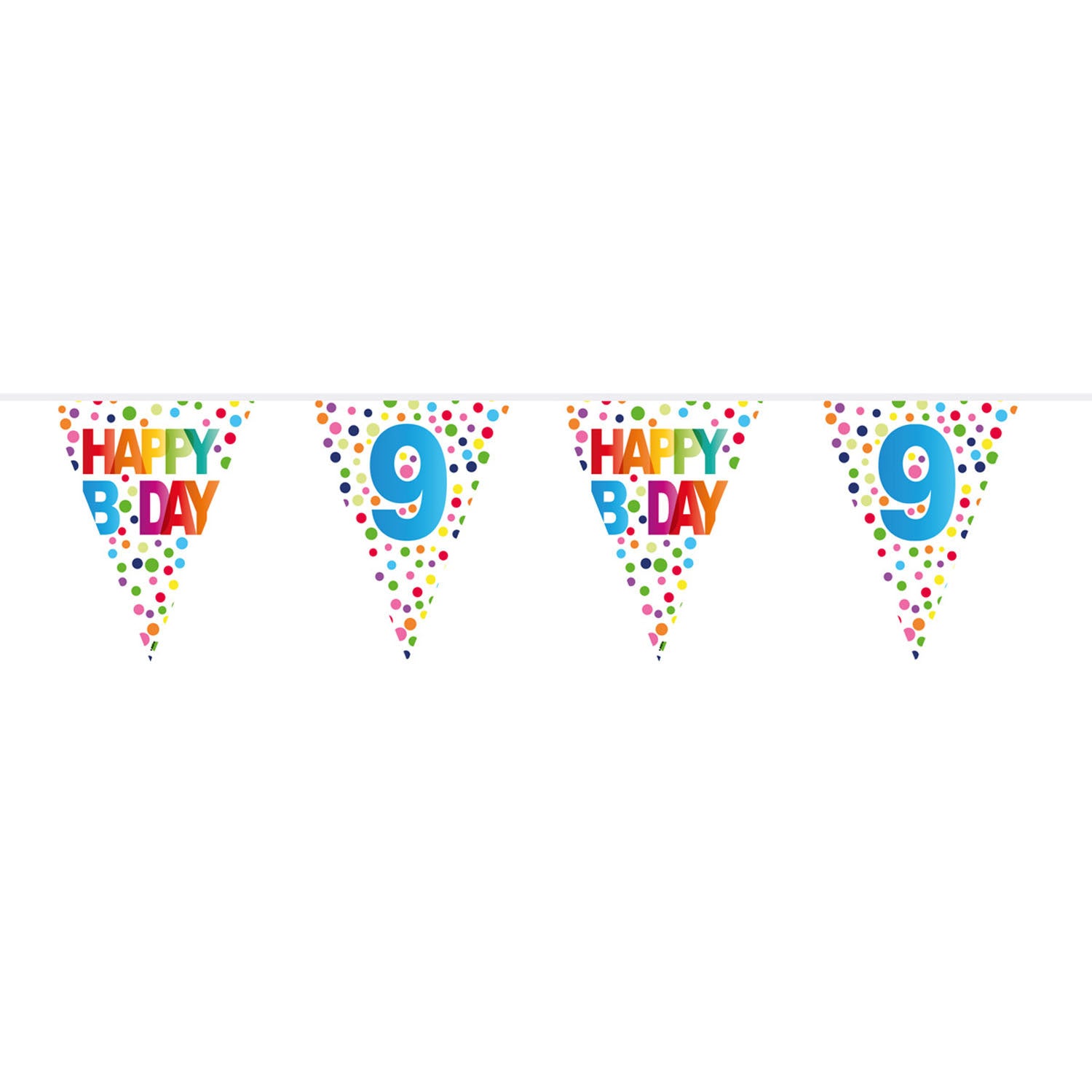Flag Line Confetti 9 ans, 10mtr.