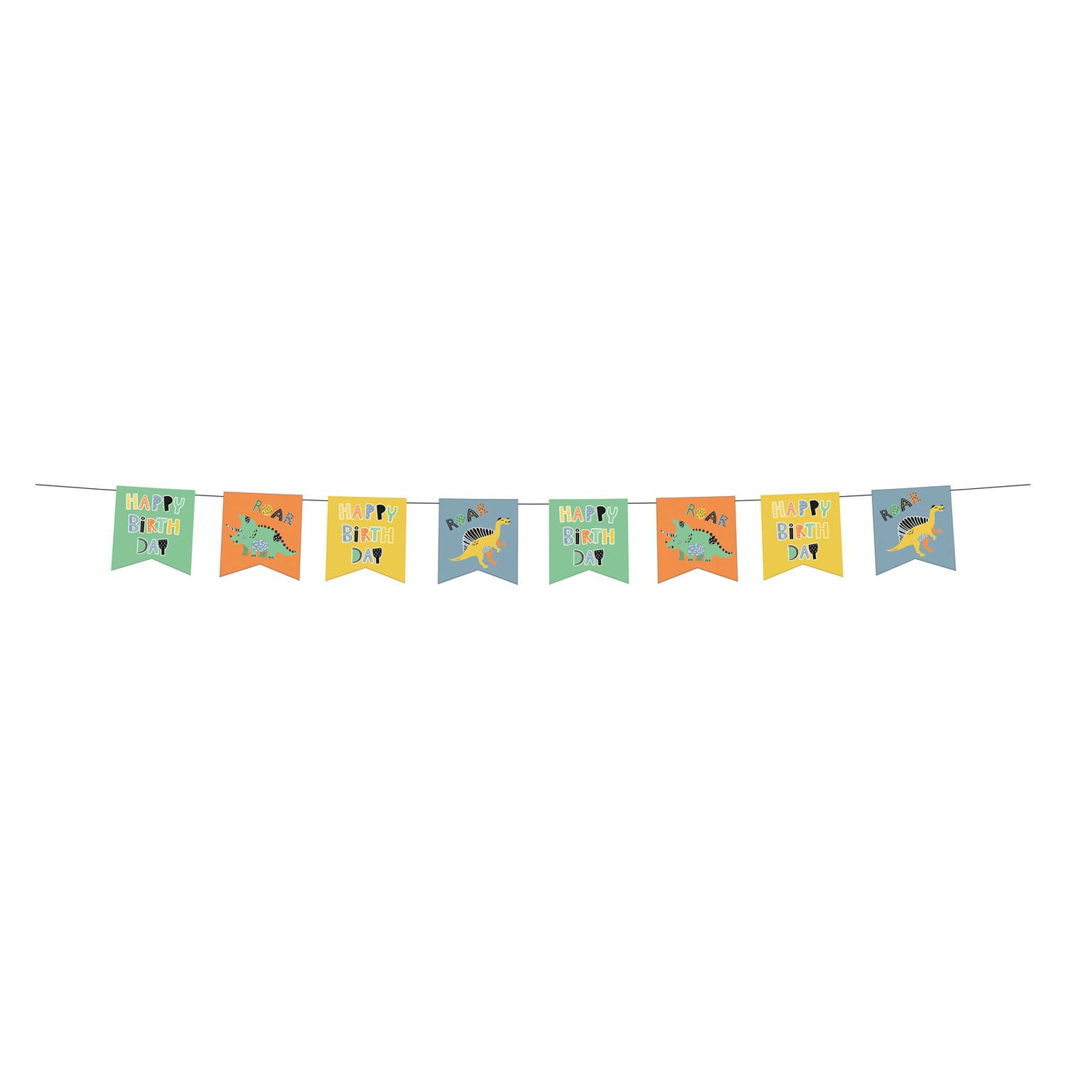 Dino Roars de ligne de drapeau, 6m