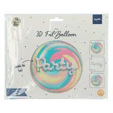 Ballon en feuille 3D 'Party' 56 cm - afbeelding 2