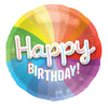 Ballon en papier d'aluminium «joyeux anniversaire», 56 cm