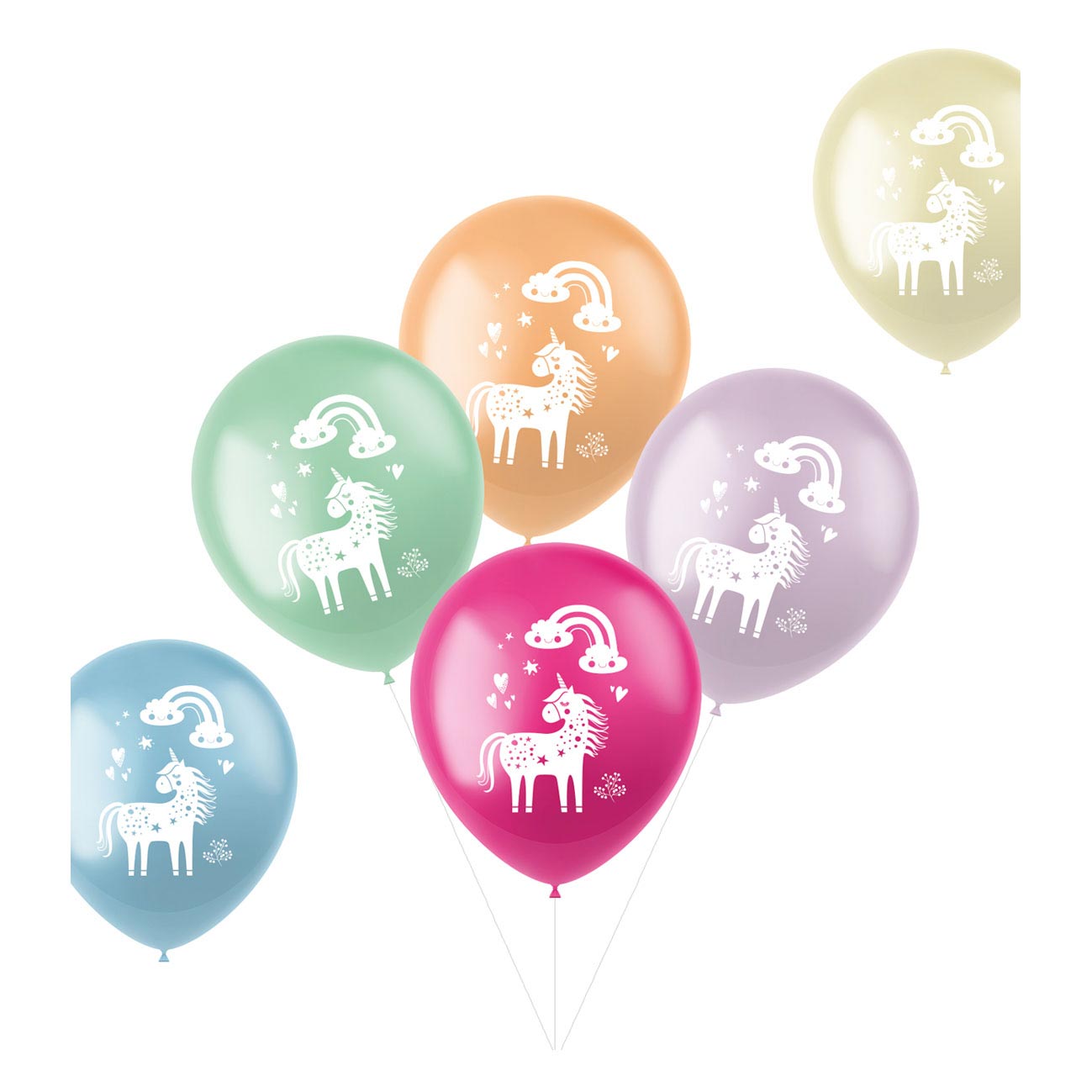 Ballons en latex Ballons Rainbows, 6e.