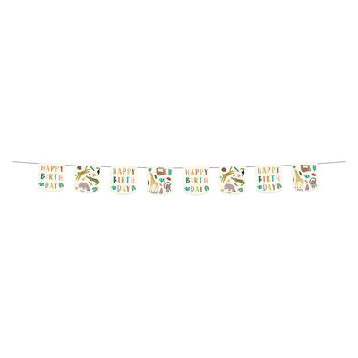Ligne de drapeau Animaux sauvages 6m