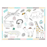 FOLAT BV Coloring Placemats Wild Animals 6st. - afbeelding 1