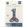 Folat bv foil ballon buts colorés figure 1 72cm