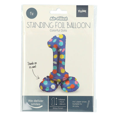 Folat bv foil ballon buts colorés figure 1 72cm