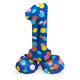 Folat bv foil ballon buts colorés figure 1 72cm