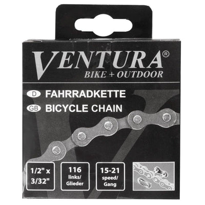 Chaîne Ventura FD1002A - 6 7sp - 1 2 x 3 32 - 116 maillons - grise