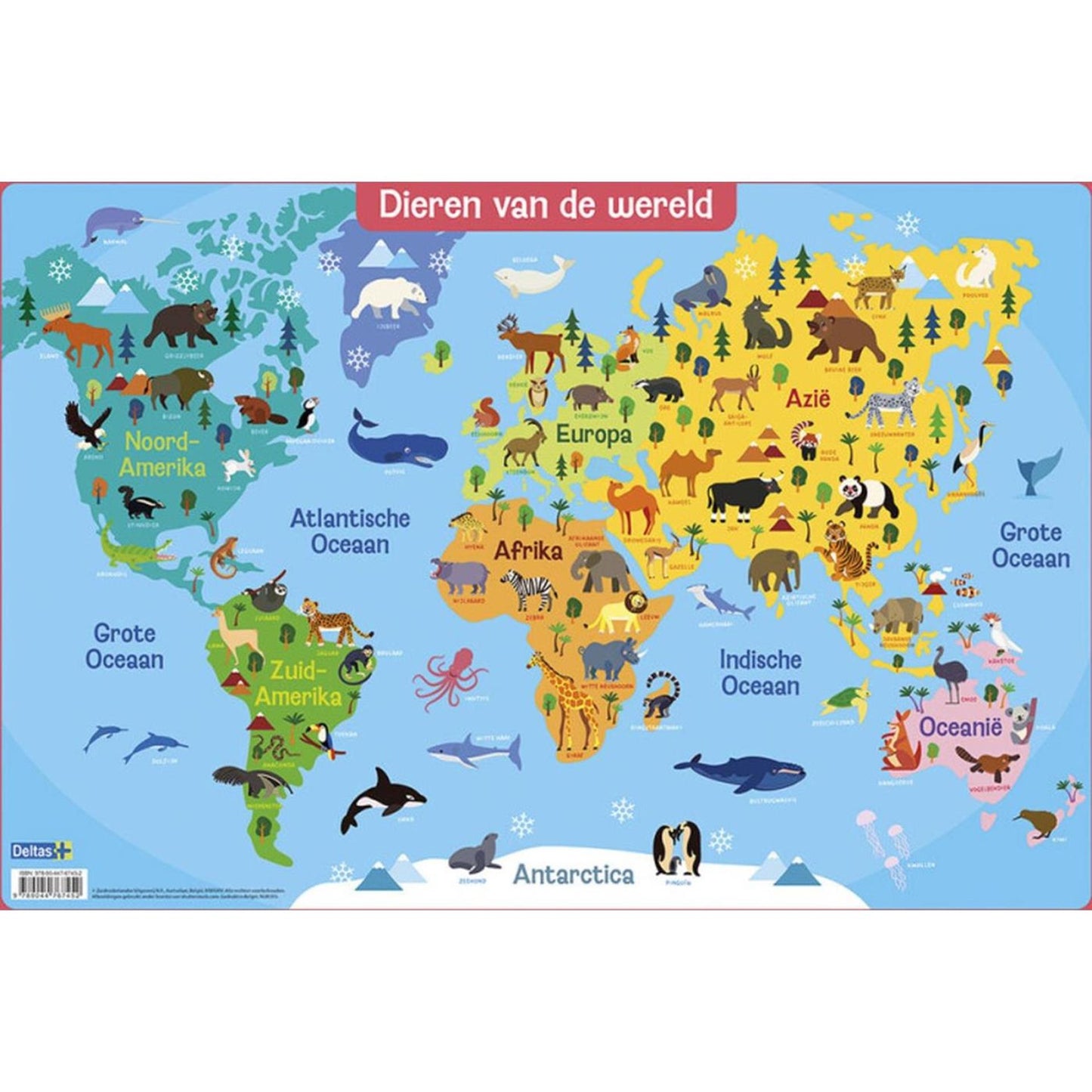 Animaux des montagnes russes des Deltas du monde