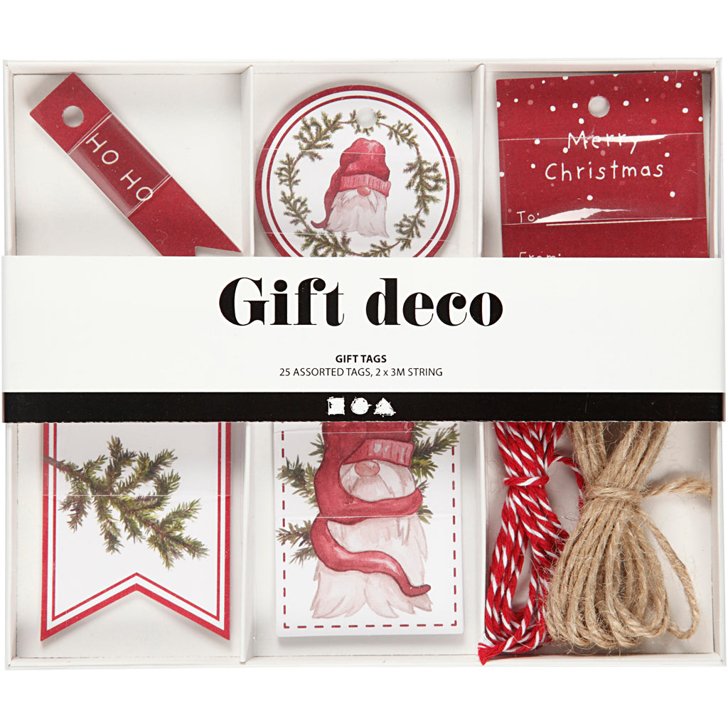 Coffret d'étiquettes cadeaux Creativ company, 250 gr, 1 set