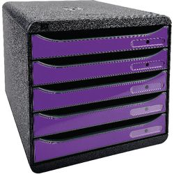 Commode exacompta big-box en polystyrène 5 tiroirs