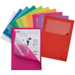 Dossier de tri exacompta 50100e a4 papier recyclé 10 couleurs