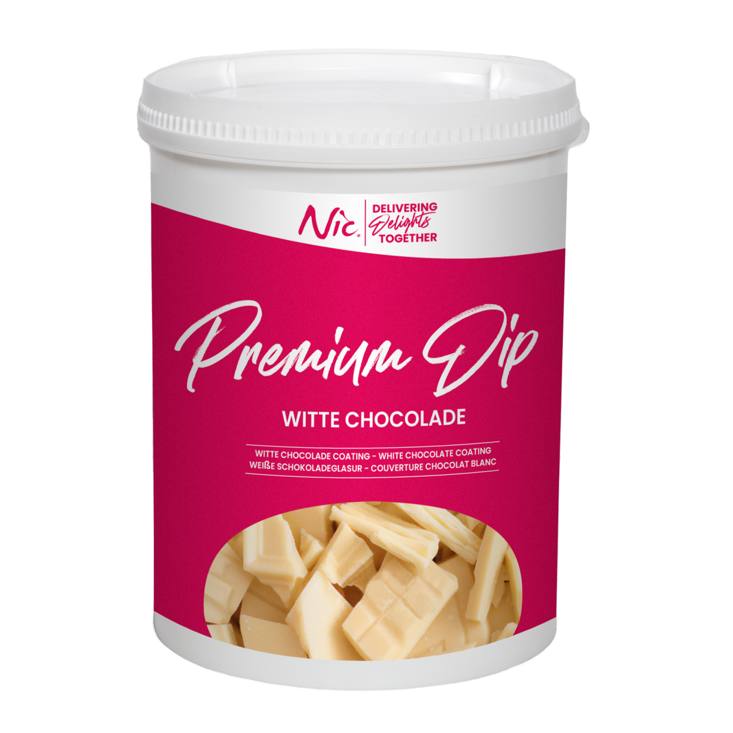 Chocolat blanc Nic premium dip (1,2 kg)
