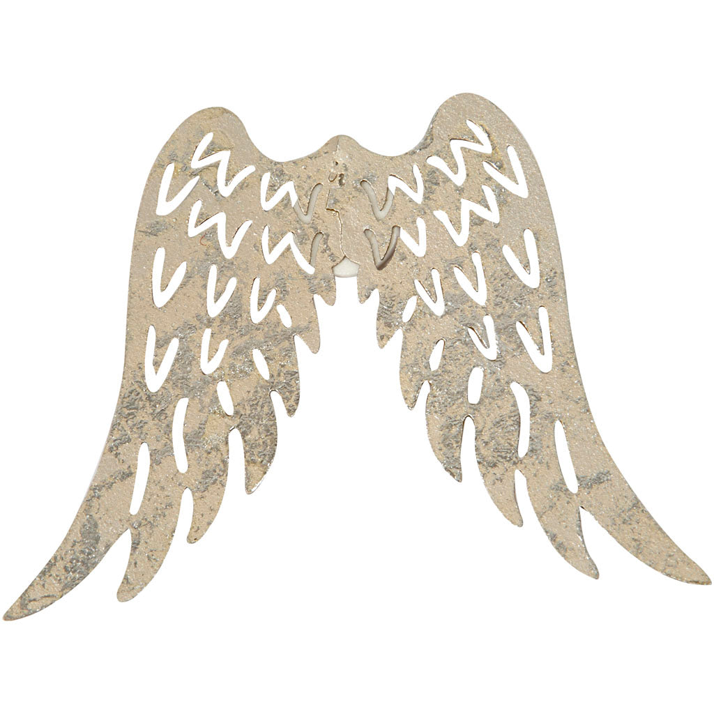 Ailes de la société Creativ, h : 6 cm, l : 7,5 cm, 30 pièces 1 boîte
