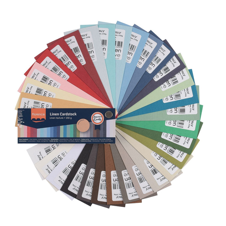 Florence • éventail de couleurs carton lin 250g