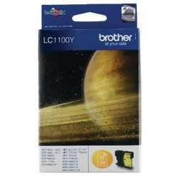 Cartouche d'encre brother lc1100y jaune